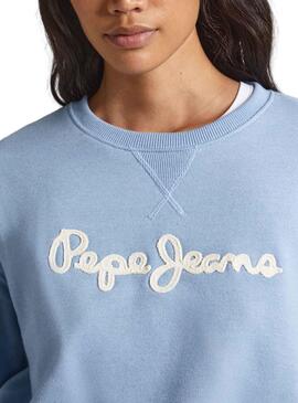 Sweatshirt Pepe Jeans Nanette Blau für Damen