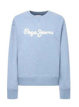 Sweatshirt Pepe Jeans Nanette Blau für Damen