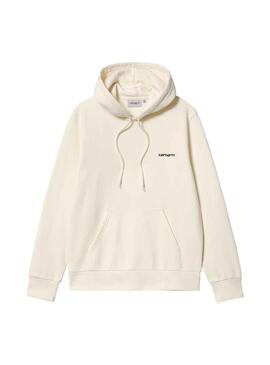 Sweatshirt Carhartt Script Embroidery Weiss Herren