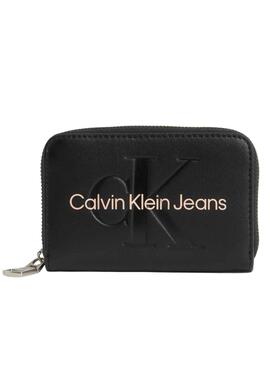 Geldbörse Calvin Klein Sculpted Med Schwarz für Damen