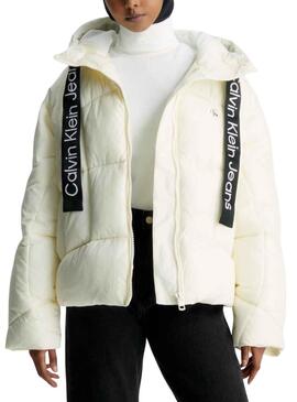 Jacke Calvin Klein Feders Corta Beige Damen