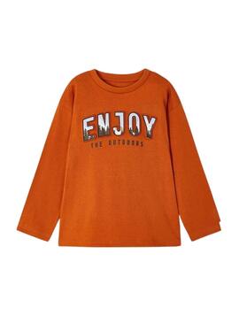T-Shirt Mayoral Geprägt Orange für Junge