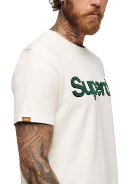 T-Shirt Superdry Core Logo Classic Weiss Herren