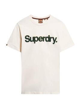 T-Shirt Superdry Core Logo Classic Weiss Herren