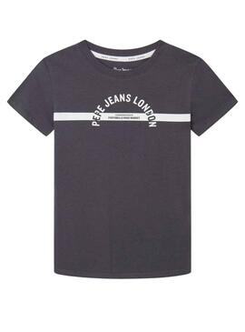 T-Shirt Pepe Jeans Pyton Grau für Junge