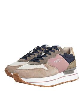 Sneakers Pepe Jeans Rusper Queen Rosa für Damen