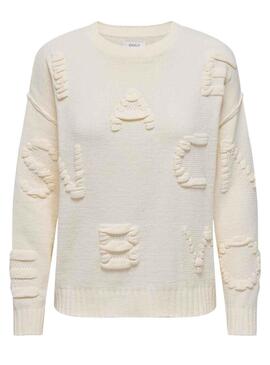 Pullover Only Kia Lose Detail Beige für Damen