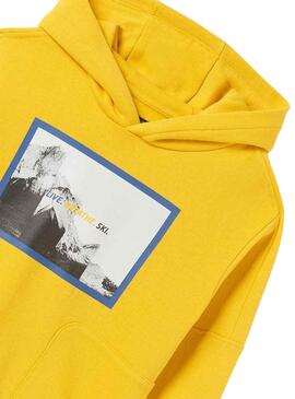 Sweatshirt Mayoral Photo Print Gelb für Junge