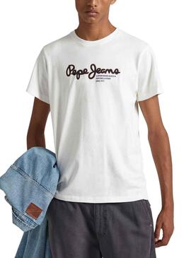 T-Shirt Pepe Jeans Wido Weiss für Herren