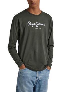 T-Shirt Pepe Jeans Eggo Long Grün für Herren