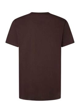 T-Shirt Pepe Jeans Eggo Braun für Herren