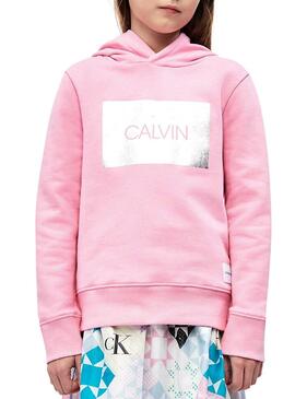 T-Shirt Calvin Klein Silver Box Pink Mädchen