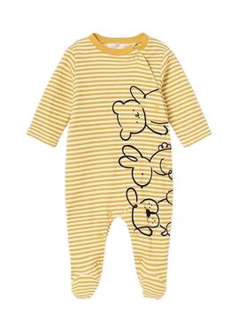 Set 2 Strampler Mayoral Bären Gelb für Baby