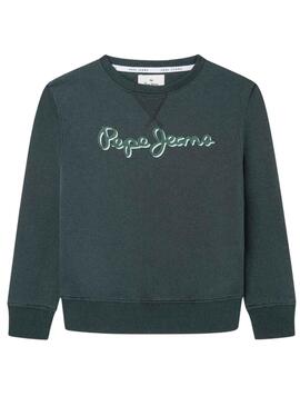 Sweatshirt Pepe Jeans Nolan Grün für Junge