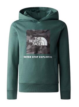 Sweatshirt The North Face Teen Box Grün Junge Mädchen