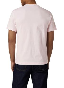 T-Shirt Lacoste Ras Du Cou Pink für Herren
