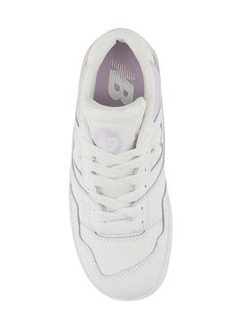 Sneakers New Balance PSB550 Weiss Kinder