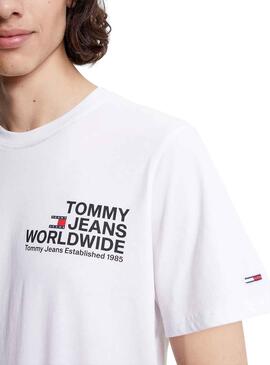 T-Shirt Tommy Jeans Entry Konzert Weiss Herren