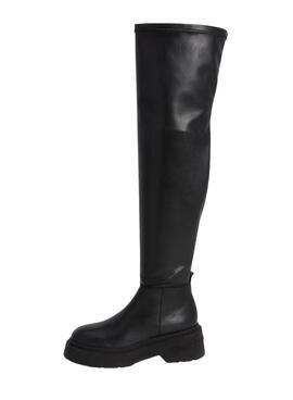 Stiefelettes Tommy Jeans Over The Knie Schwarz Damen