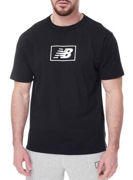 T-Shirt New Balance Essentials Logo Schwarz Herren