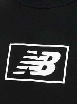 T-Shirt New Balance Essentials Logo Schwarz Herren