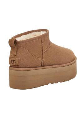 Stiefelettes UGG Classic Ultra Mini Platform Braun Damen