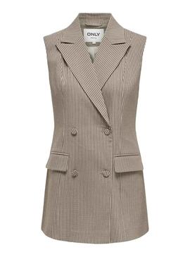 Weste Only Molly Vichy Braun für Damen