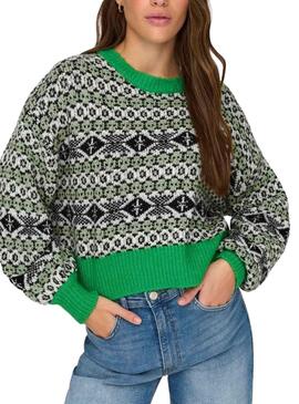 Pullover Only Dea Grün für Damen