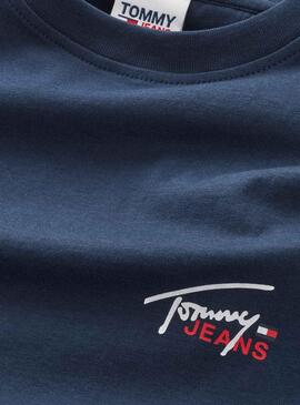 T-Shirt Tommy Jeans Small Flag Marineblau Herren