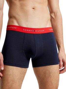 Pack 3 Boxer Tomm Hilfiger Trunk Blau Herren