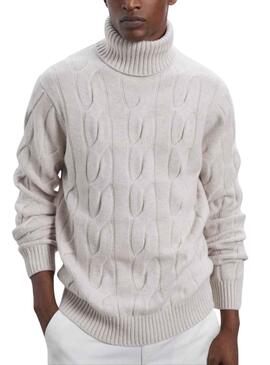 Pullover Ecoalf New Bruna Beige für Herren
