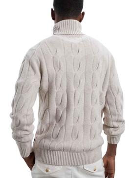 Pullover Ecoalf New Bruna Beige für Herren