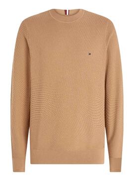 Pullover Tommy Hilfiger Rechteckig Beige Herren