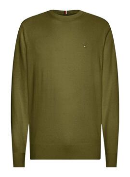 Pullover Tommy Hilfiger Pima Cashmere Grün Herren