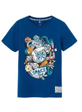 T-Shirt Name It Nadiza Blau für Junge
