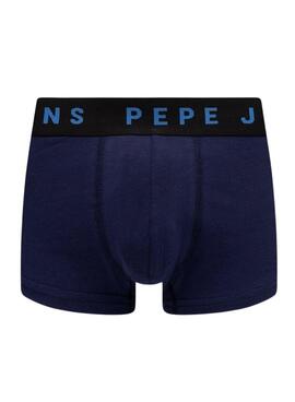 Pack 2 Boxer Pepe Jeans Solid Blau für Herren
