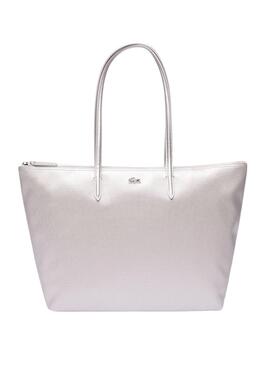 Handtasche Lacoste Shopping Bag Plateado für Damen