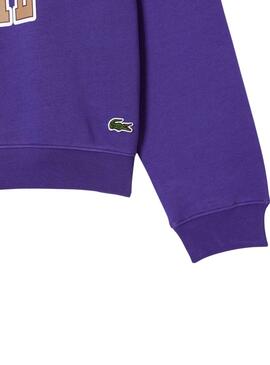 Sweatshirt Lacoste Club Morado für Herren Damen