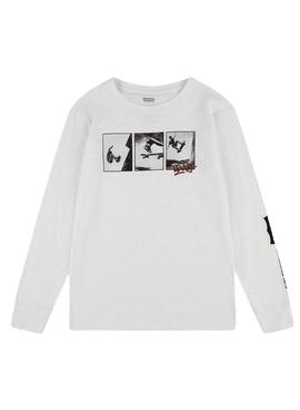 T-Shirt Levis 3Peat Photoreal Weiss für Junge