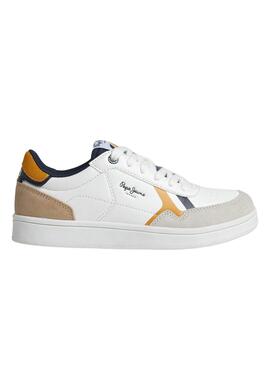 Sneakers Pepe Jeans Player Brite Weiss Junge Mädchen