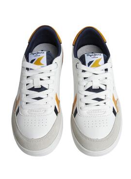 Sneakers Pepe Jeans Player Brite Weiss Junge Mädchen