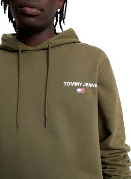 Sweatshirt Tommy Jeans Graphic Hoodie Grün Herren