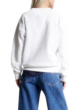 Sweatshirt Tommy Jeans Luxe Atlethic Weiss Damen