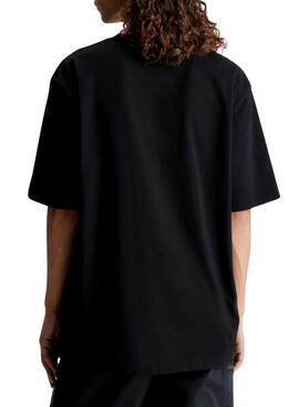 T-Shirt Calvin Klein Vertical Institutional Schwarz