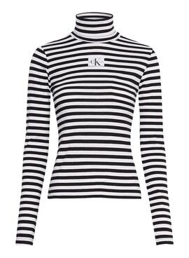 T-Shirt Calvin Klein Jeans Striped Roll Neck CK