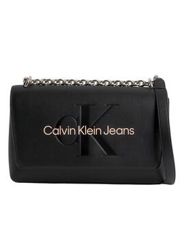 Handtasche Calvin Klein Jeans Sculpted Schwarz Damen