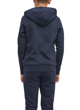 Sweatshirt Jack & Jones Logo Marineblau Junge