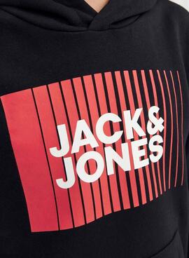 Sweatshirt Jack & Jones Corp Logo Schwarz Junge