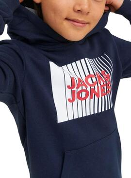 Sweatshirt Jack & Jones Corp Logo Marineblau für Junge