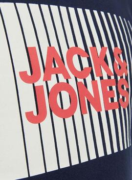 Sweatshirt Jack & Jones Corp Logo Marineblau für Junge